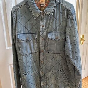 Faherty Men’s Bondi Reversible Jacket Doug Good Feather Size Large
